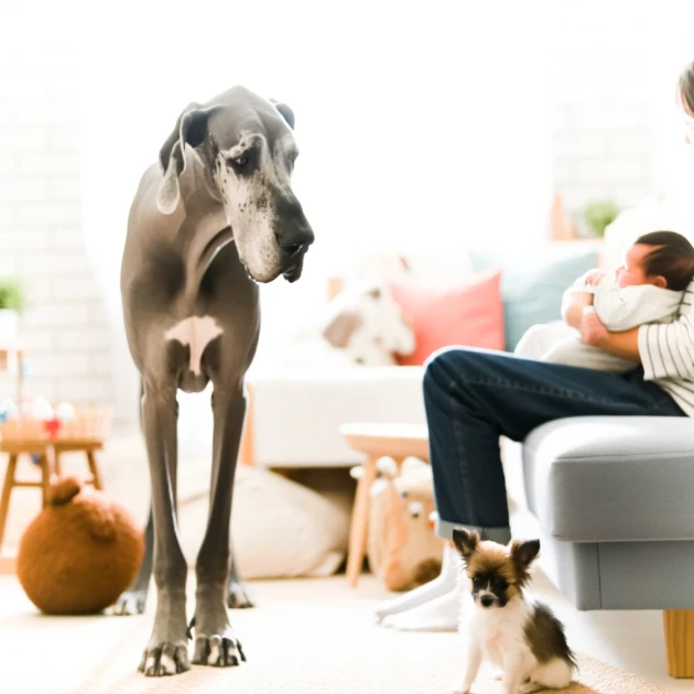 How to Introduce a Great Dane to a New Baby or Pet